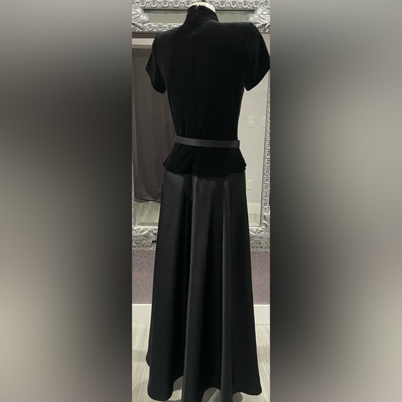 VINTAGE 90s Y2K Cache Velvet Satin Gown Dress - Picture 2 of 10